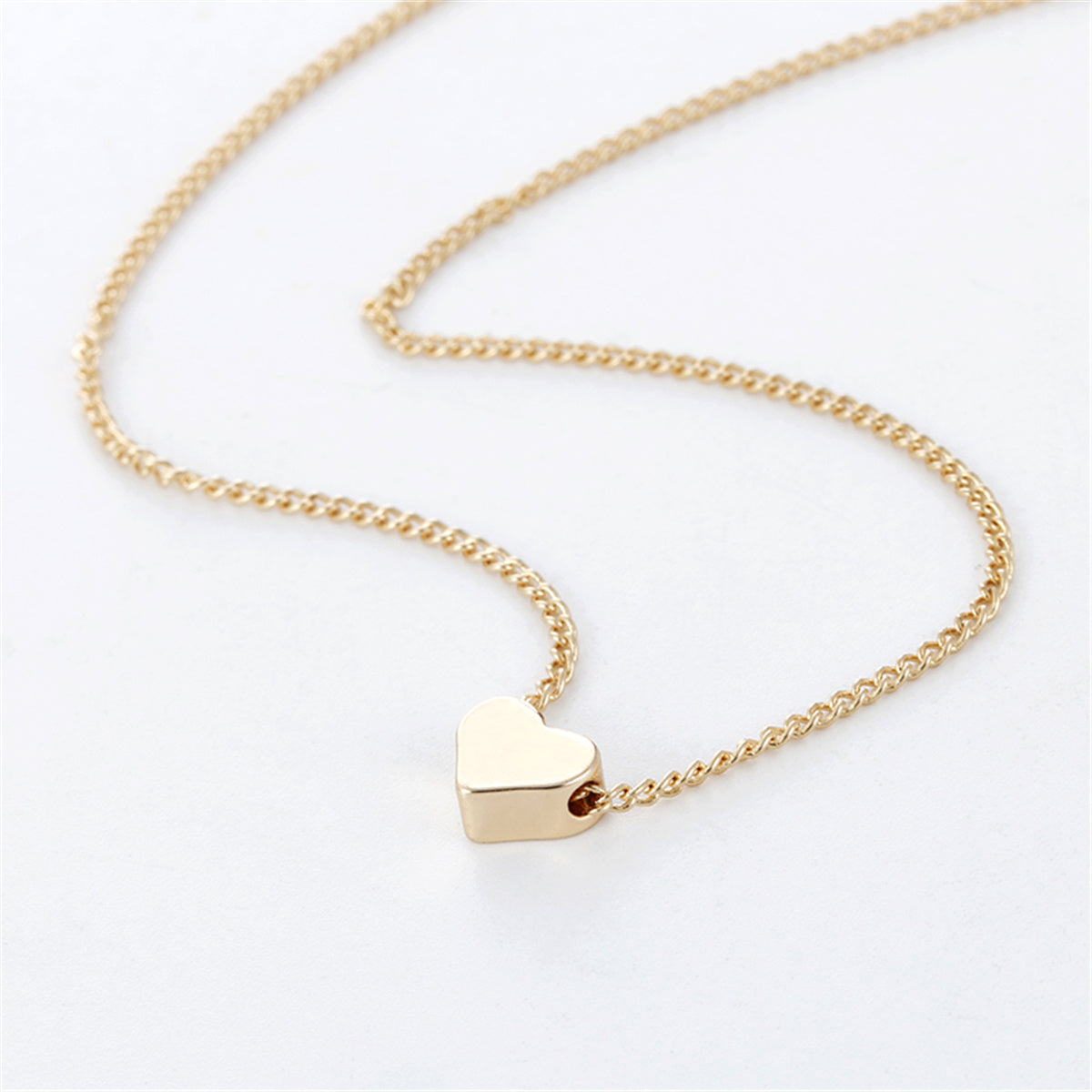 Gold Double-Sided Love Pendant Necklace | Valentine's Day | Super Trendz