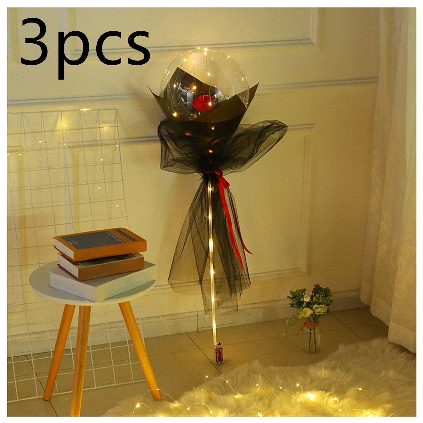 LED Luminous Balloon Rose Bouquet | Gift for Special One |Super Trendz