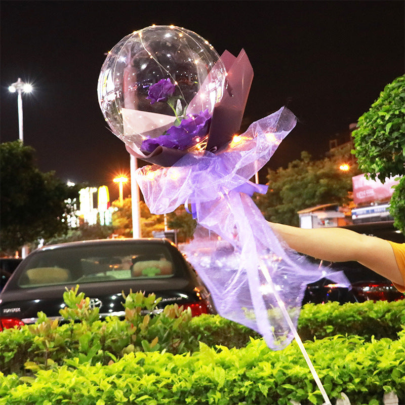 LED Luminous Balloon Rose Bouquet | Gift for Special One |Super Trendz