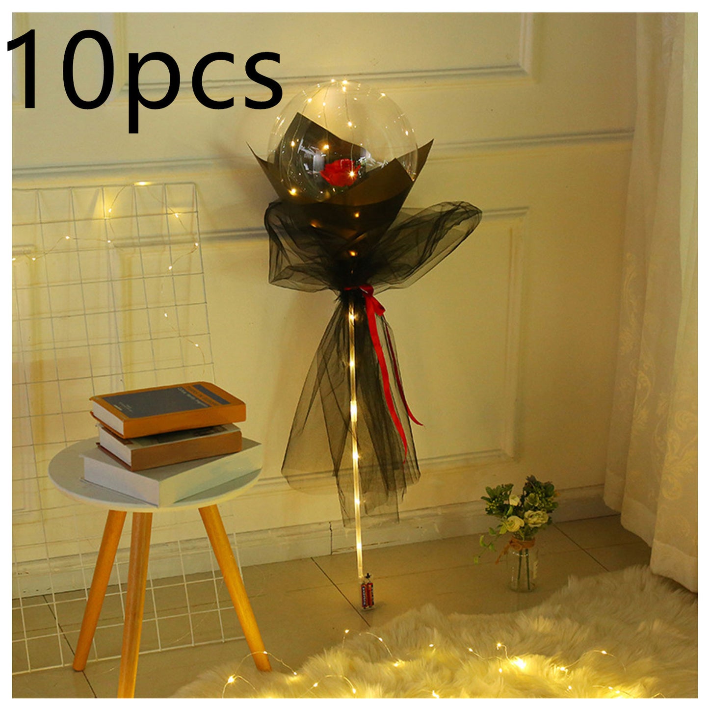 LED Luminous Balloon Rose Bouquet | Gift for Special One |Super Trendz