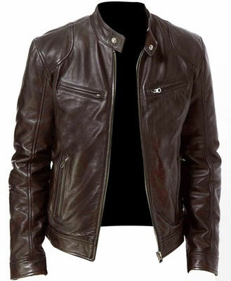 Trendy Slim Fit PU Leather Jacket | Comfortable Jacket | Super Trendz