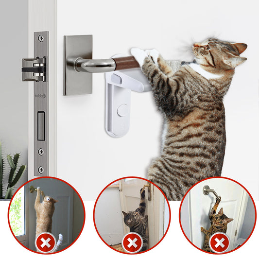 Easy-to-Install Children’s Door Lever Lock | Anti-Pet Safety | Super Trendz