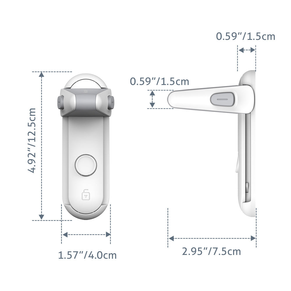 Easy-to-Install Children’s Door Lever Lock | Anti-Pet Safety | Super Trendz