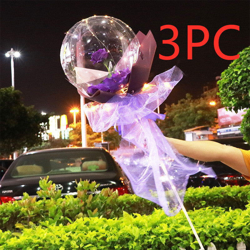 LED Luminous Balloon Rose Bouquet | Gift for Special One |Super Trendz