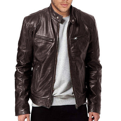 Trendy Slim Fit PU Leather Jacket | Comfortable Jacket | Super Trendz