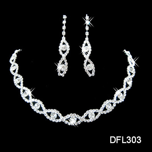 Elegant Bridal Jewelry Set | 2-Piece Alloy Design | Super Trendz