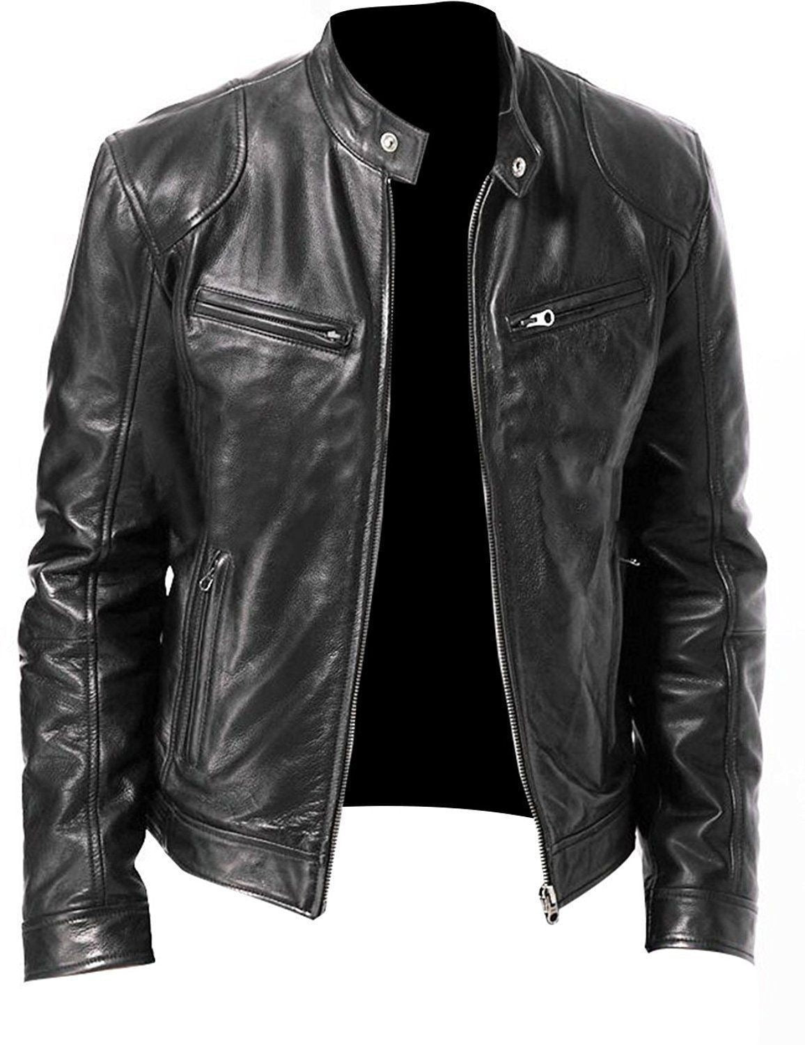 Trendy Slim Fit PU Leather Jacket | Comfortable Jacket | Super Trendz