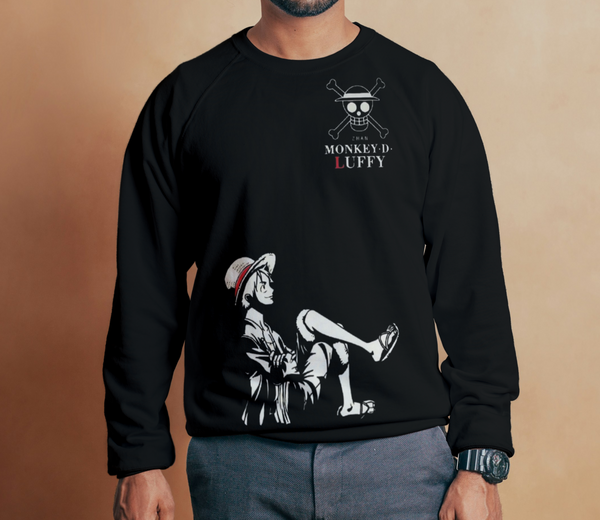 Monkey D. Luffy Anime Sweatshirt | Graphic Pullover | Super Trendz
