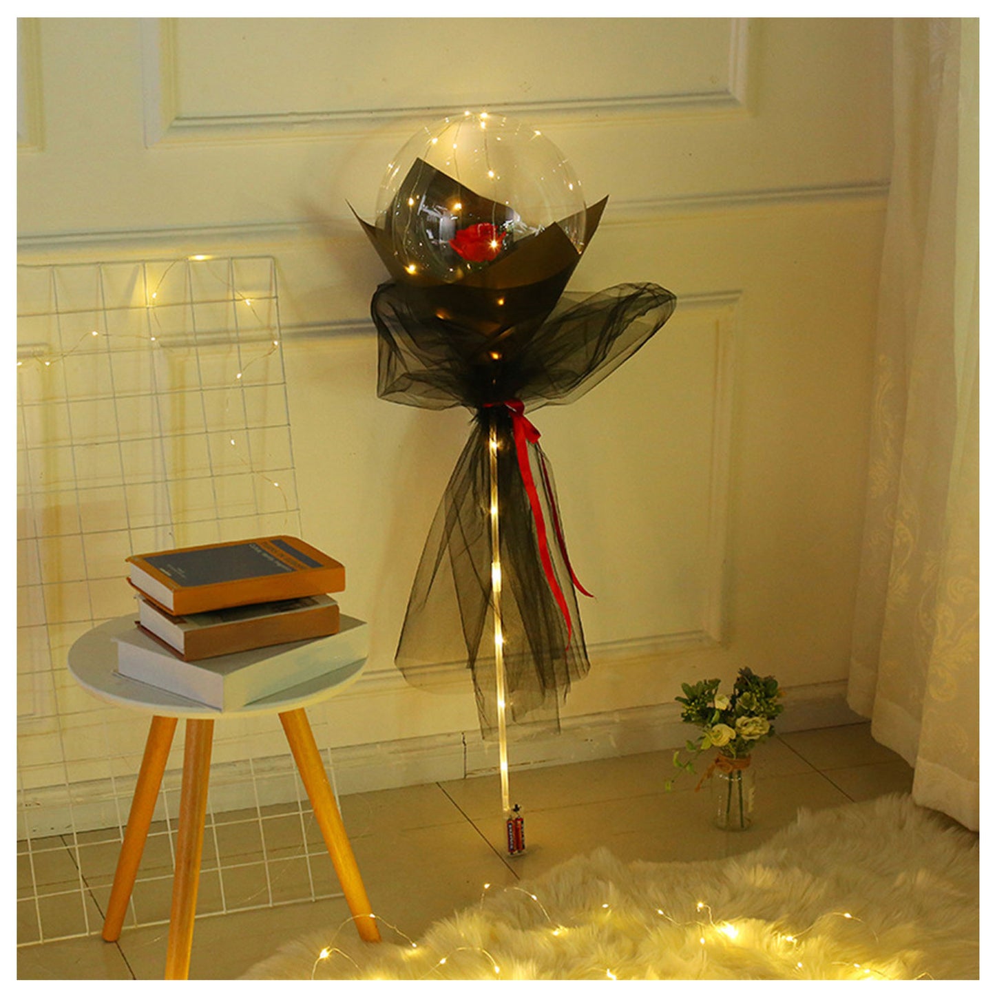 LED Luminous Balloon Rose Bouquet | Gift for Special One |Super Trendz