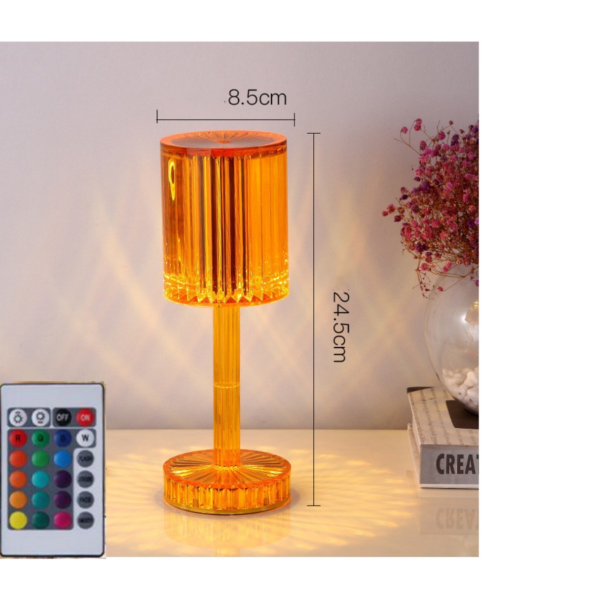 Crystal Table Lamp | Romantic LED Light for Home Décor | Super Trendz