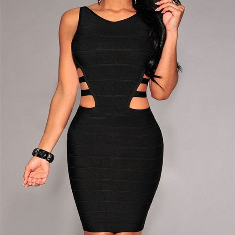 Black Bandage Dress for Women |Sleeveless Partywear | Super Trendz