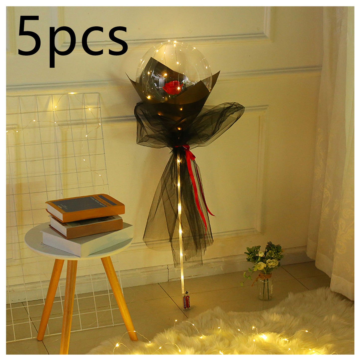 LED Luminous Balloon Rose Bouquet | Gift for Special One |Super Trendz