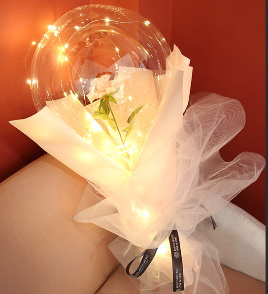 LED Luminous Balloon Rose Bouquet | Gift for Special One |Super Trendz