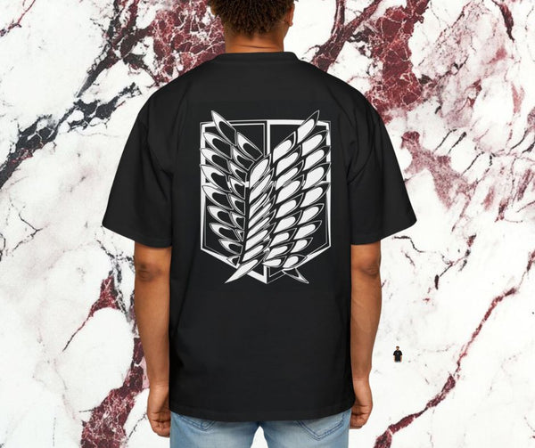Attack on Titan Anime Drop Shoulder T-Shirt – Oversized | Super Trendz