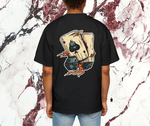 Drop Shoulder Card Dices Oversized T-Shirt – Streetwear | Super Trendz