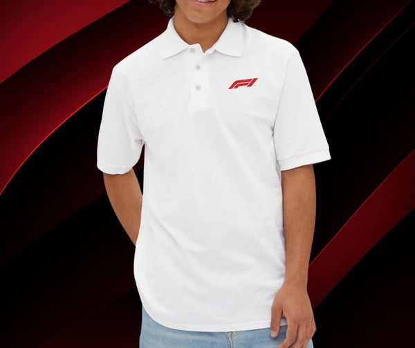 Men’s Polo T-Shirt with F1 Logo | Casual Sportswear | Super Trendz