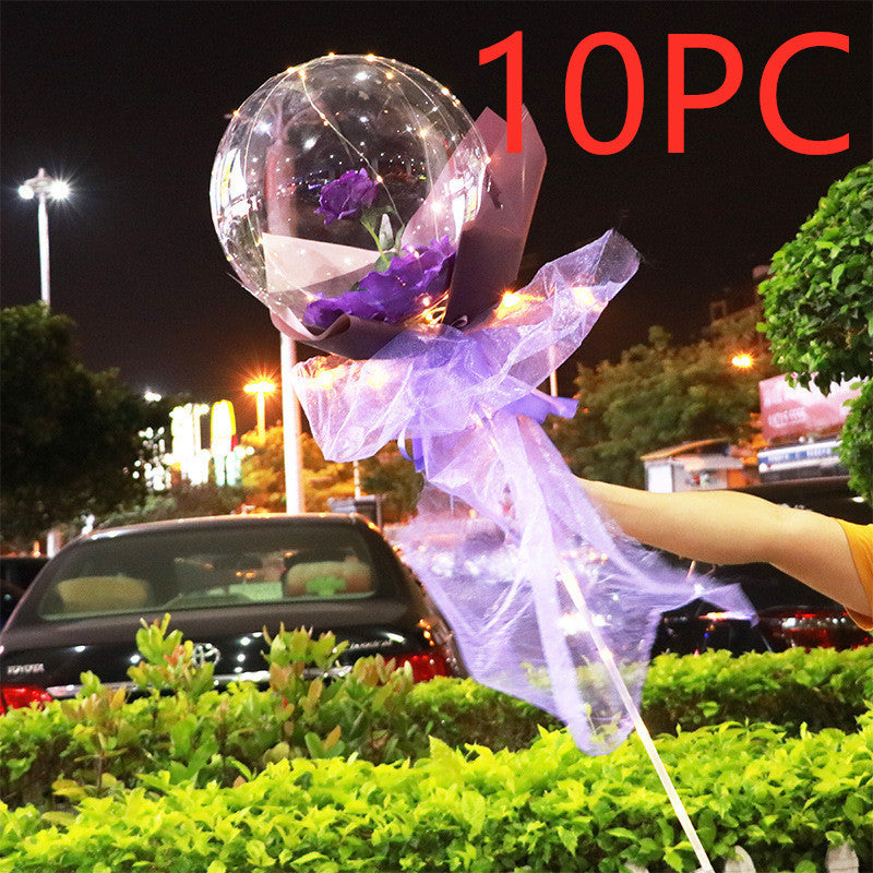 LED Luminous Balloon Rose Bouquet | Gift for Special One |Super Trendz