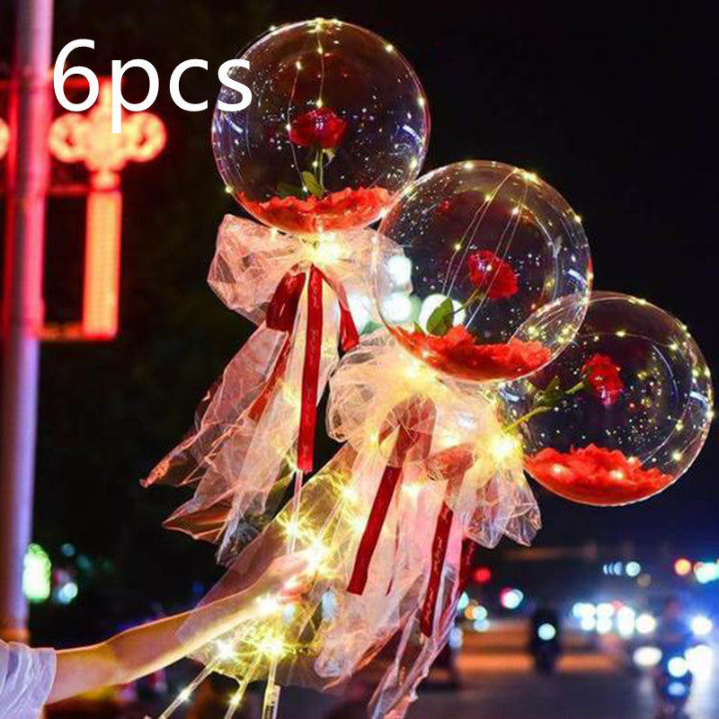 LED Luminous Balloon Rose Bouquet | Gift for Special One |Super Trendz