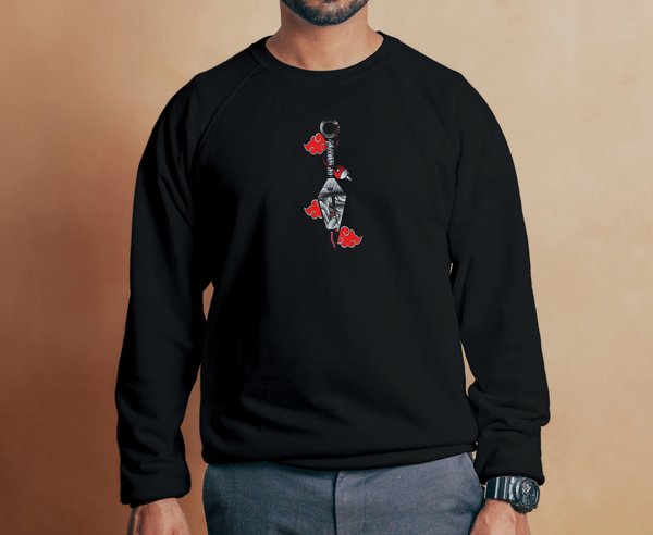 Anime Graphic Sweatshirt Pullover in Black Color| Super Trendz