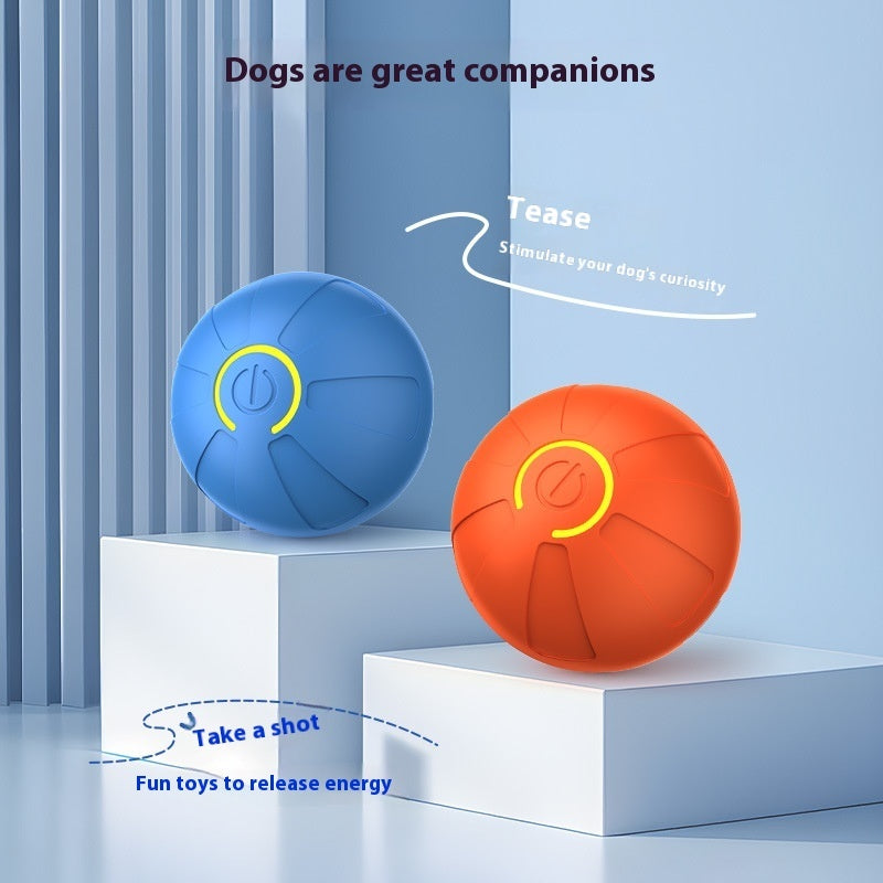 Pets Electric Jumping Ball Automatic Dog-teasing Luminous Pet Products Pets Dogs Training Products Ball Toys For Dogs Resistance