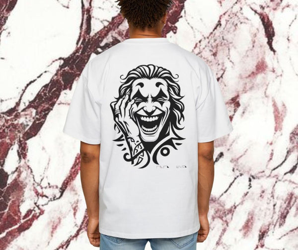 Joker Face Drop Shoulder T-Shirt – Oversized Streetwear Tee | Super Trendz