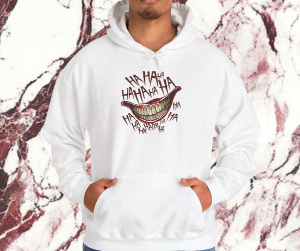 Creepy Smile Graphic Hoodie – Oversized Streetwear Hoodie for Men