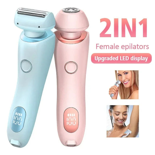 2-in-1 USB Epilator & Trimmer | Face to Bikini Shaver | Super Trendz