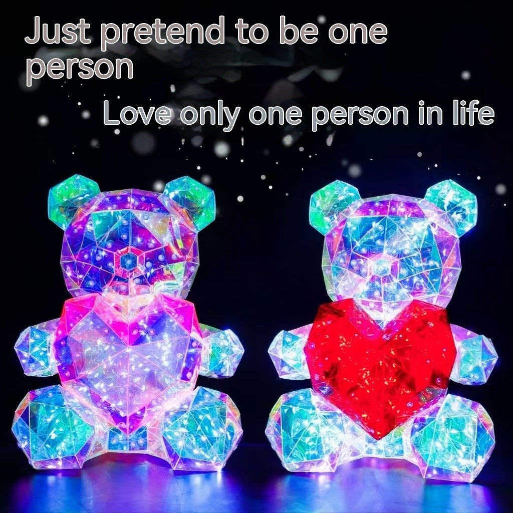 Colorful Luminous Bear Gift |Birthday & Decoration Piece |Super Trendz